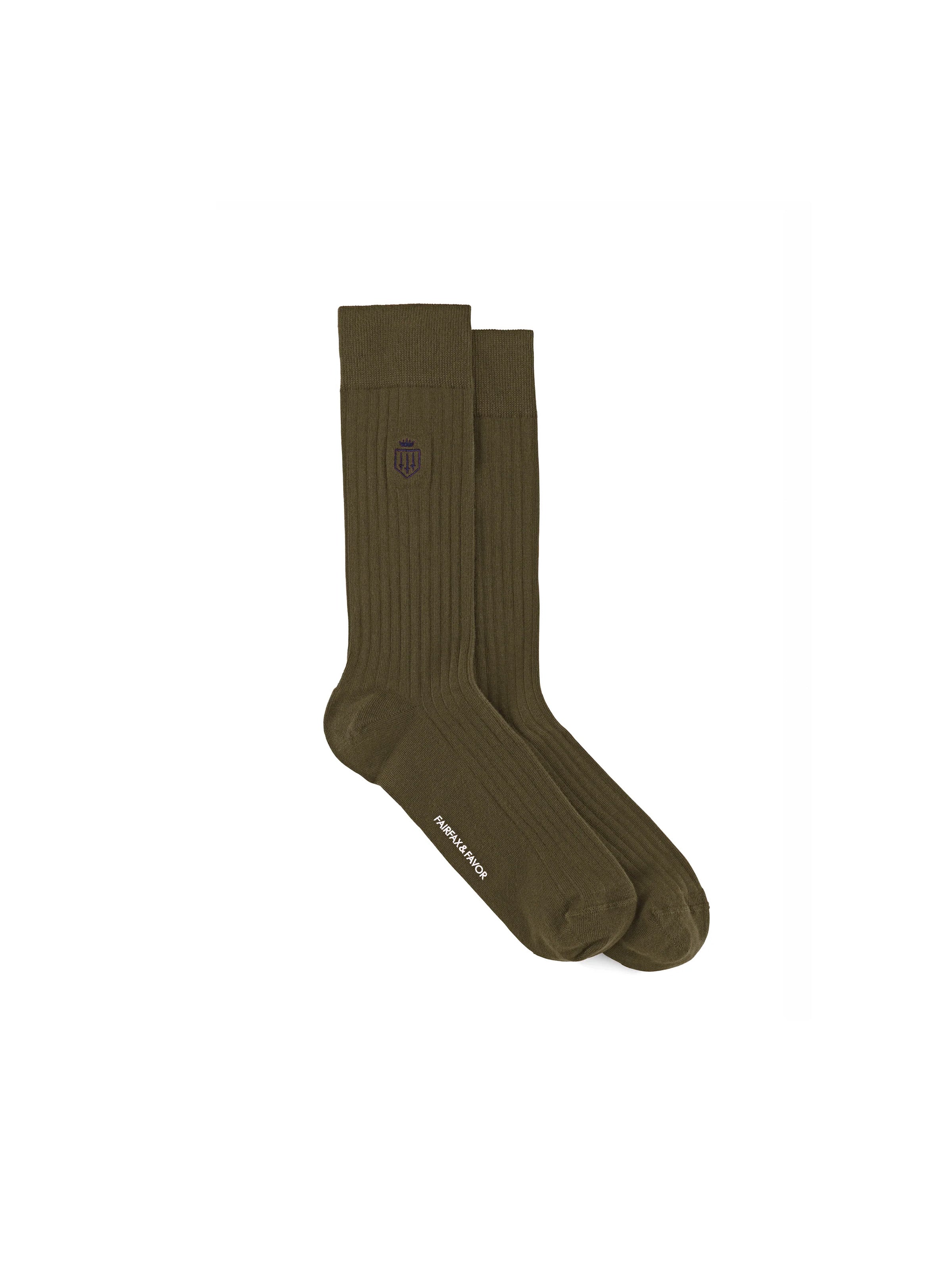 Short Wool Ribbed Dress Socks - The Ben Silver Collection