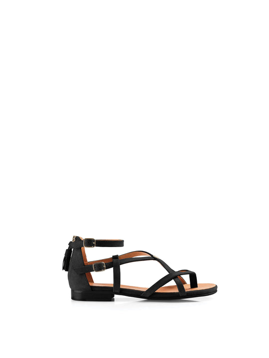 The Brancaster - Women's Sandals - Black Suede