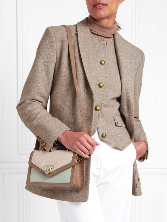 The Eloise - Women's Jacket - Almond Herringbone