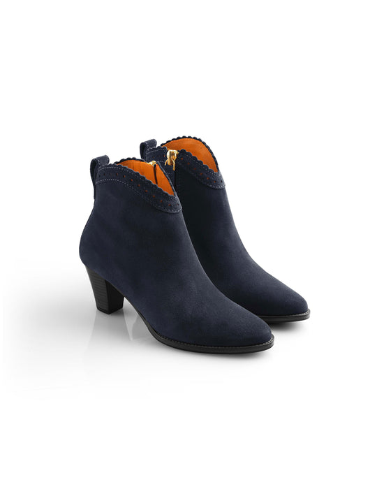 The Regina Ankle Boot - Navy