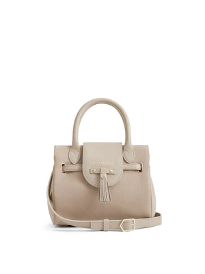 The Windsor - Women's Mini Handbag - Stone Suede