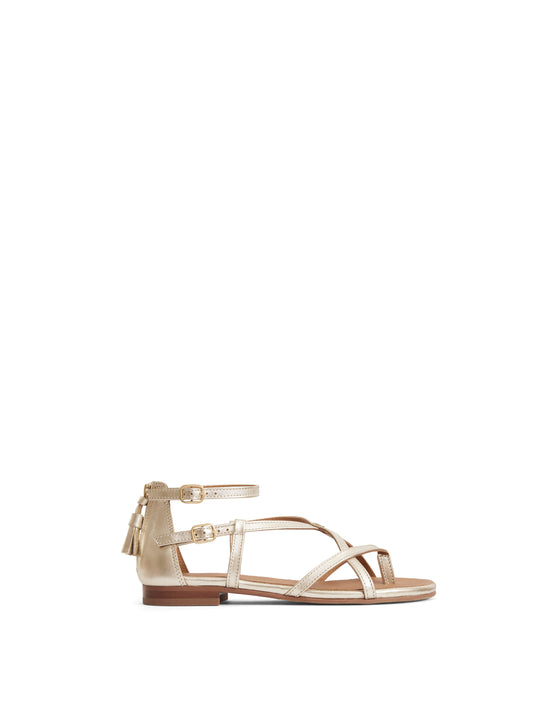 Women&#039;s Brancaster Sandal Gold Leather