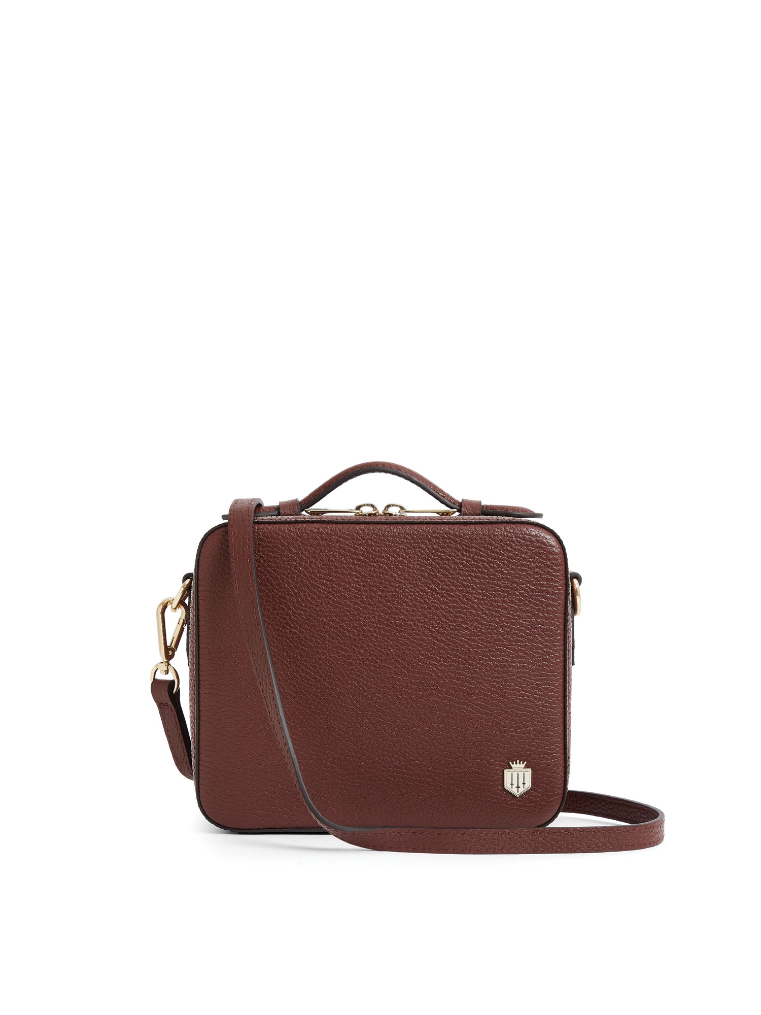 Burgundy Crossbody Leather Handbag