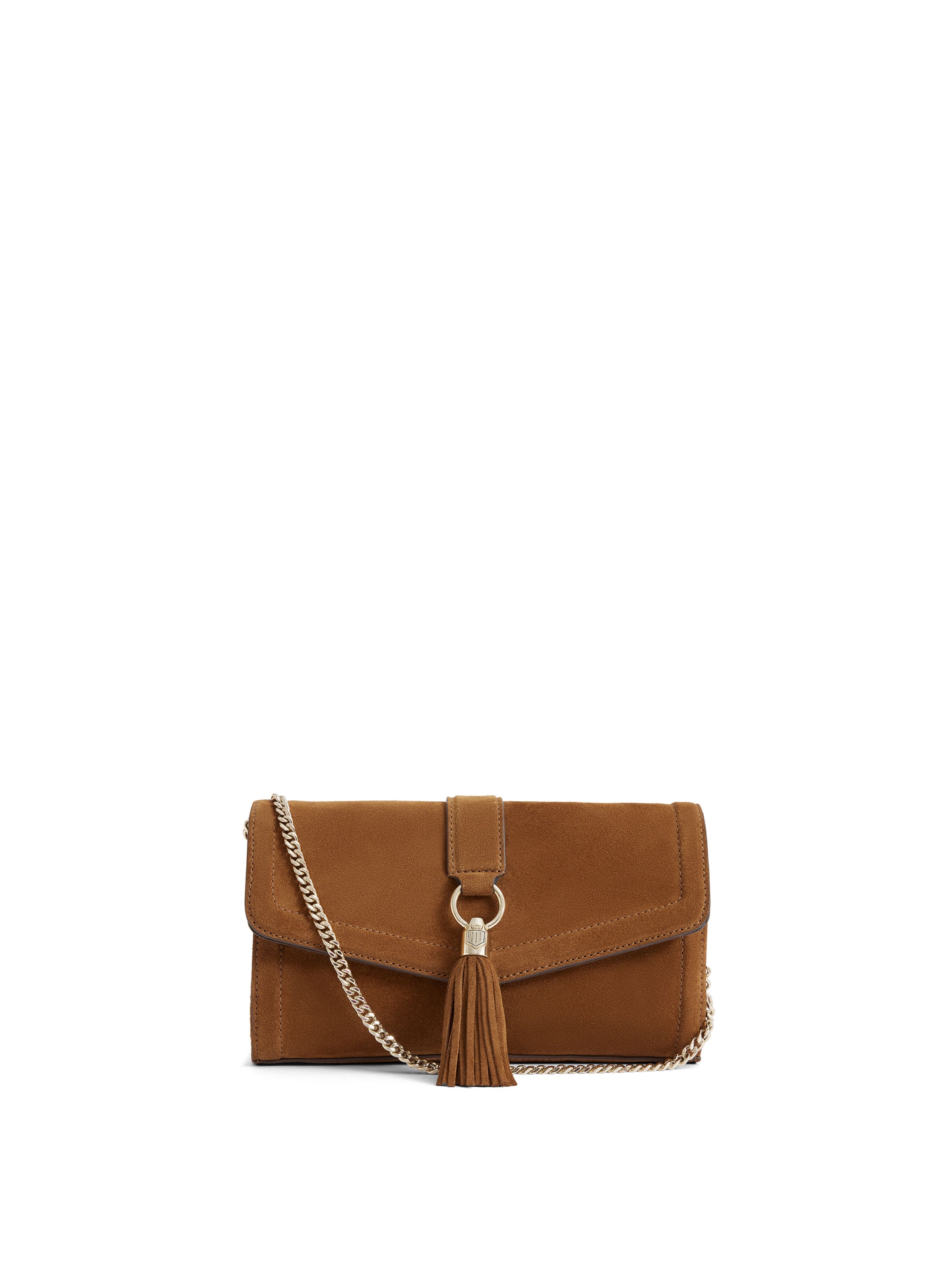 Langham - Women's Clutch - Tan Suede | Fairfax & Favor