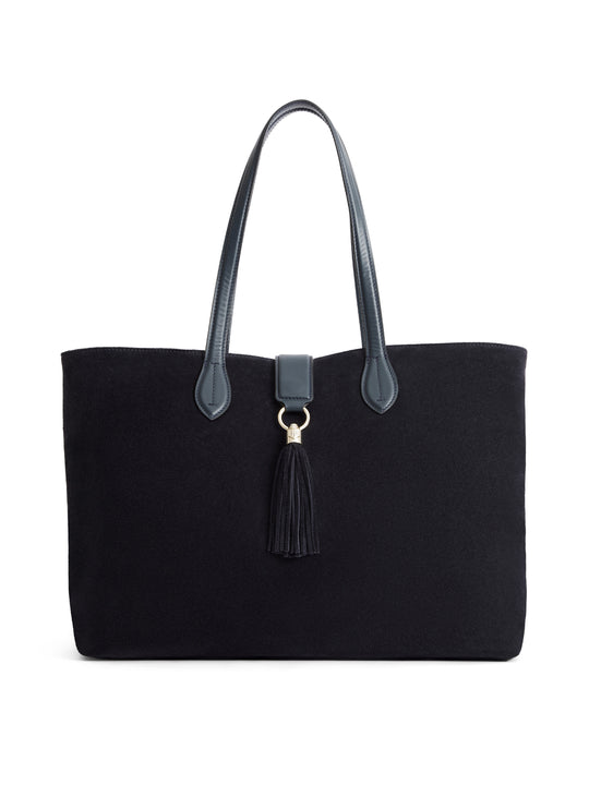 The Langham - Women's Tote - Navy Suede