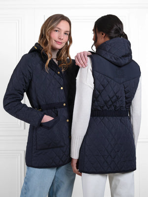 Millie Quilted Gilet - Navy