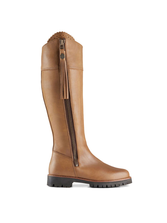 The Explorer - Women's Waterproof Boots - Oak Leather, Regular Calf