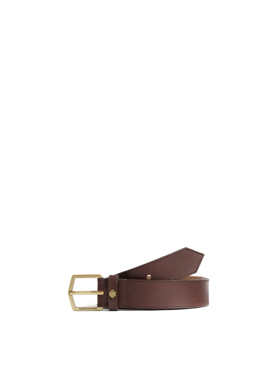 The Wentworth - Men's Belt - Mahogany Leather