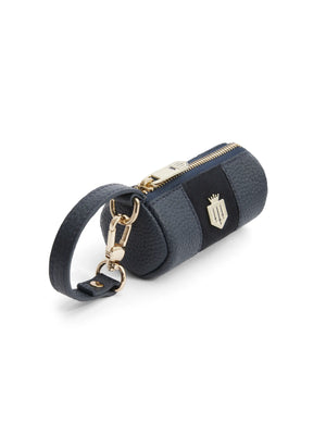 Dog Bag Holder - Navy Scotchgrain