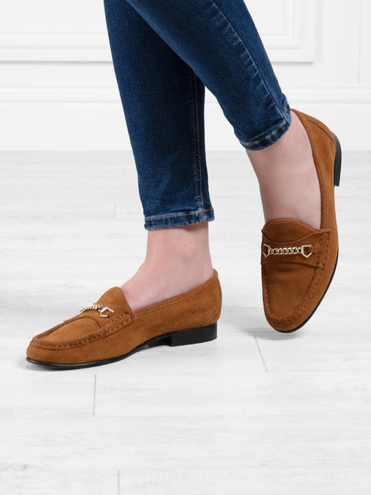 The Apsley - Women's Loafers - Tan Suede