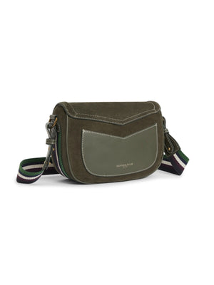 Boston Bag - Moss Green Suede