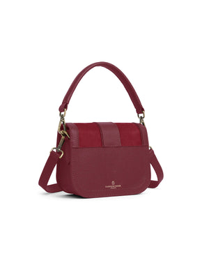 The Clarence - Women's Handbag - Ruby Suede