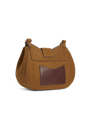 Langham Messenger Bag - Tan Suede