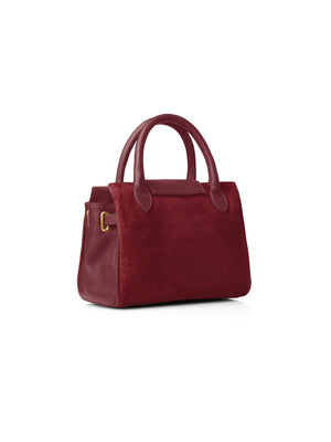 The Windsor - Women's Mini Handbag - Ruby Suede