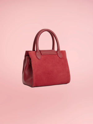 The Windsor - Women's Mini Handbag - Valentine Red Suede