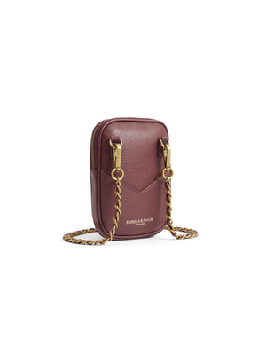 The Finsbury - Women's Mini Crossbody Bag - Ruby Suede