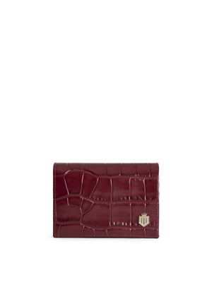 The Ashwell - Women's Purse - Ruby Croc Print Leather