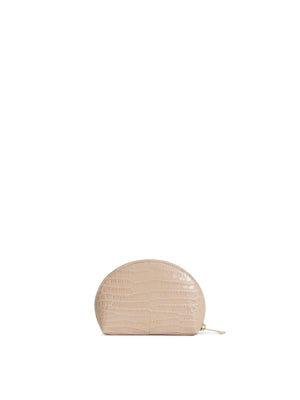 The Chiltern - Women's Coin Purse - Blush Croc Print Leather