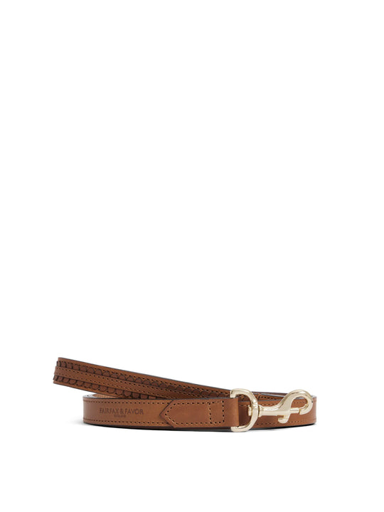 The Bakewell - Slim Dog Lead - Tan Leather