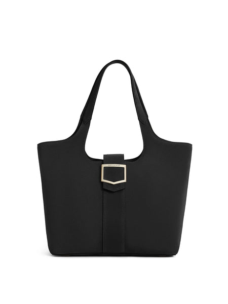 Belmont Women s Tote Bag Black Suede Fairfax and Favor Fairfax Favor