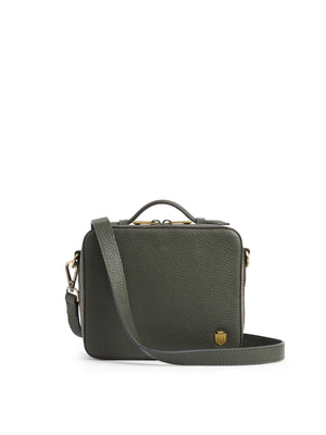 The Buckingham - Women's Crossbody Bag -  Moss Green Leather