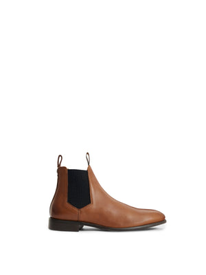 The Chelsea - Men's Ankle Boots - Cognac Leather