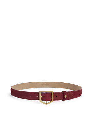 The Felbrigg - Women's Belt - Ruby Suede