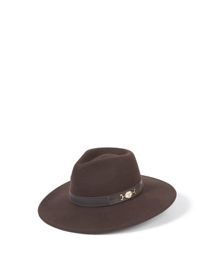 The Halesworth - Women's Fedora - Brown Wool