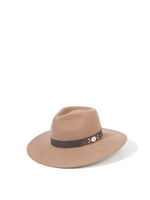 The Halesworth - Women's Fedora - Camel Wool