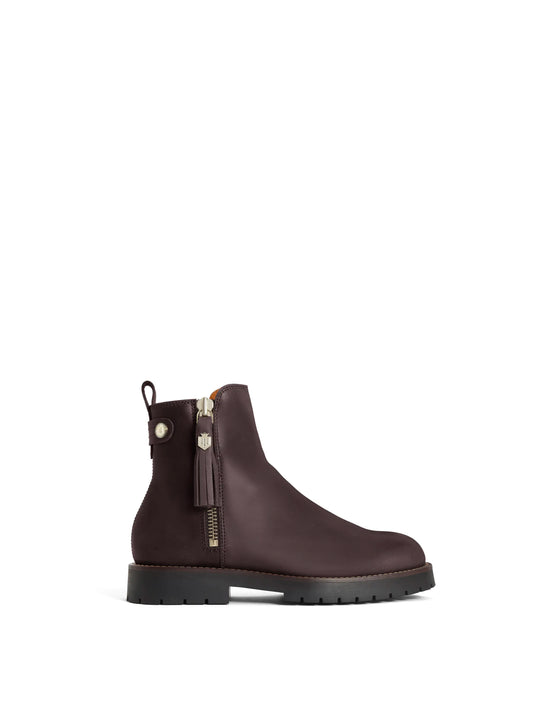 The Oakham - Women's Waterproof Ankle Boots - Mahogany Leather