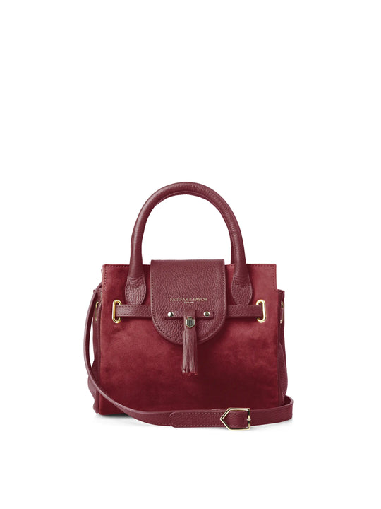 The Windsor - Women's Mini Handbag - Ruby Suede