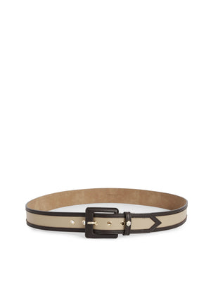 The Marseille - Women's Belt - Caramel & Chocolate Leather