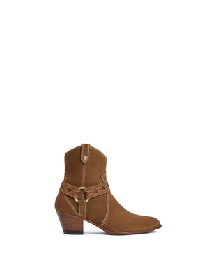 The Ohio - Women's Ankle Boots - Tan Suede