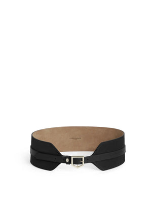 The Sennowe - Women's Waist Belt - Black Suede