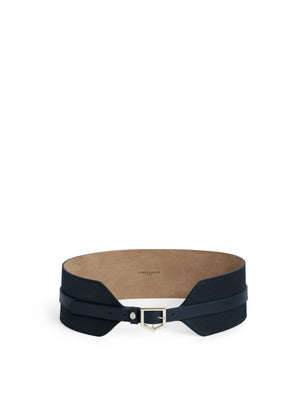 Sennowe Waist Belt - Navy Suede