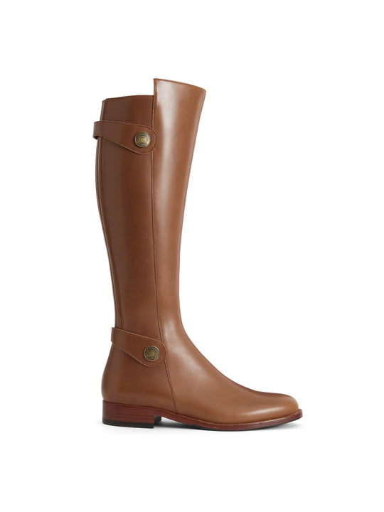 The Upton - Women's Knee-High Boots -Tan Leather