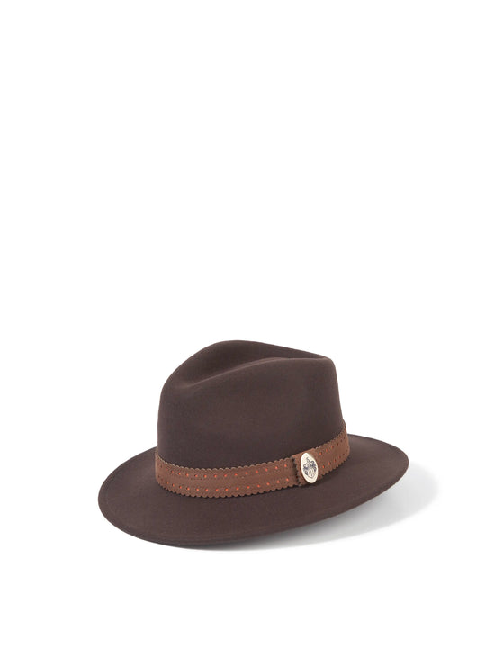 The Waveney - Women's Fedora - Brown Wool