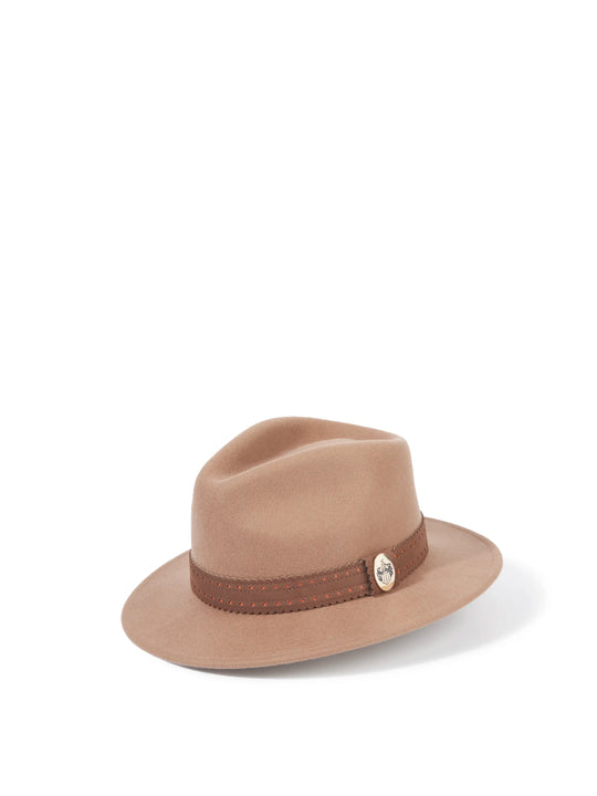 The Waveney - Women's Fedora - Camel Wool