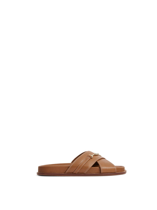 The Southwold - Women's Footbed Sandals - Tan Leather