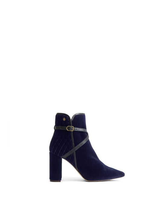 The Chiswick - Women's Ankle Boots - Navy Velvet