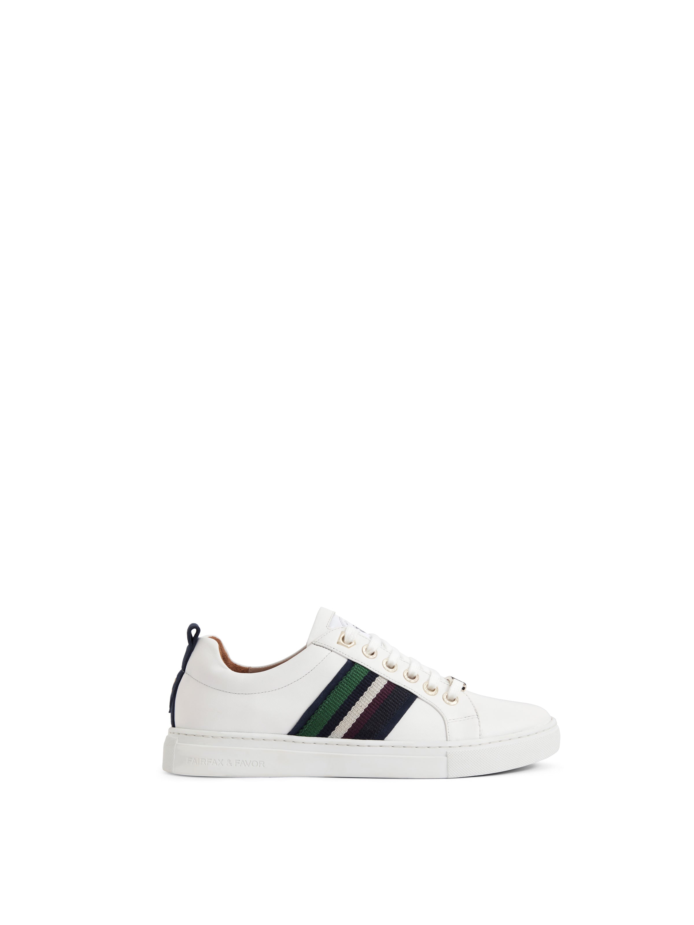 Boston - Women's Trainers - Striped Webbing | Fairfax & Favor