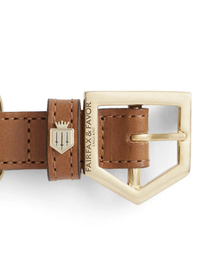 Bakewell Dog Collar - Tan Leather