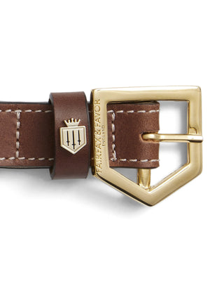 Rockingham Dog Collar - Tan Leather