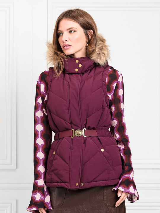 The Charlotte Gilet - Plum
