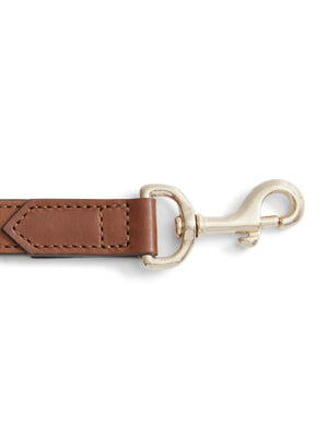 Slim Bakewell Dog Lead - Tan Leather