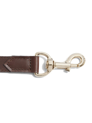 Fitzroy Slim Dog Lead - Mahogany Leather