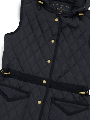 Millie Quilted Gilet - Navy