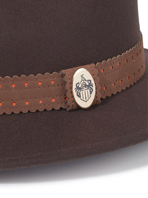 Hicks & Brown Waveney - Wool Fedora Brown