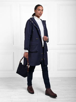 The Cressida - Women's Rain Coat - Navy