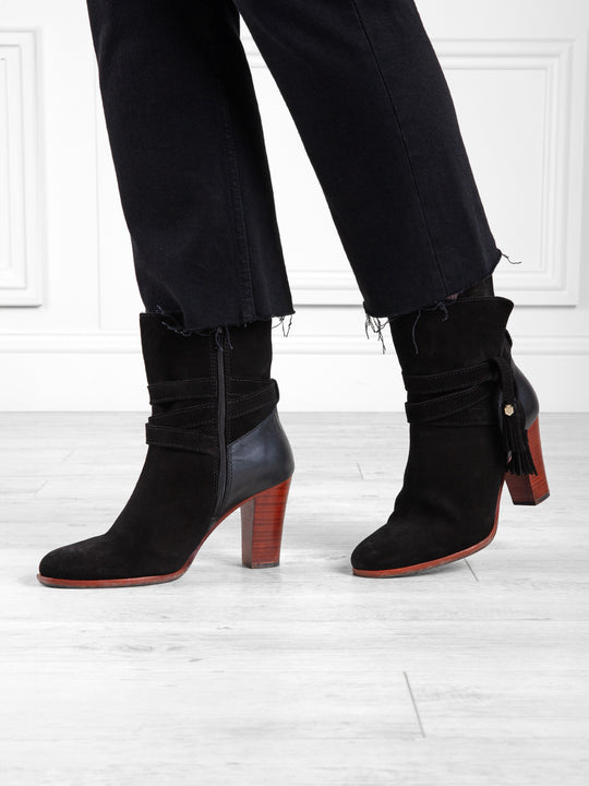 The Dorset - Women's Ankle Boots - Black Suede